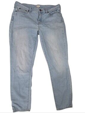 Womens J Crew jeans light colored size 28 stretch Skinny full length. Classic